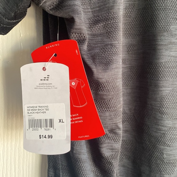 BCG Running training tee, mesh back heather black size XL - Picture 5 of 5